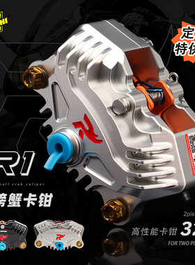 欧老师R1小螃蟹卡钳九号Mz机械师MMax2 F90M395C小牛极核改装卡钳