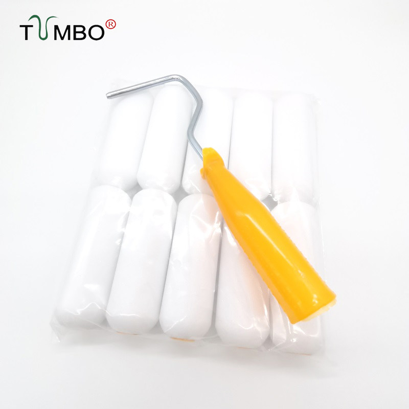 工厂直销4寸油性双圆海绵滚筒刷刷墙补漆修边绘画改色无刷痕专用,五金/工具,滚筒刷,淘宝优惠券,粉丝福利购,淘宝优惠卷