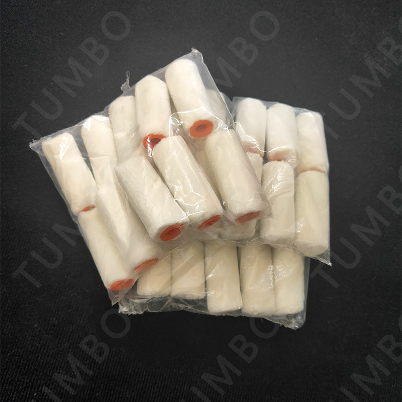 羊毛滚筒2寸4寸毛长5mm刷头修边补漆刷墙乳胶漆油漆涂料无纹包邮
