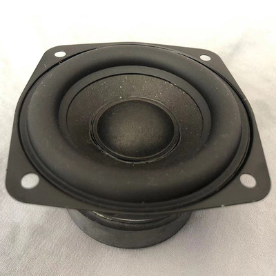 DIY音响黑魔方蓝牙喇叭3寸长冲程重低音炮喇叭4欧15W大橡皮边家用