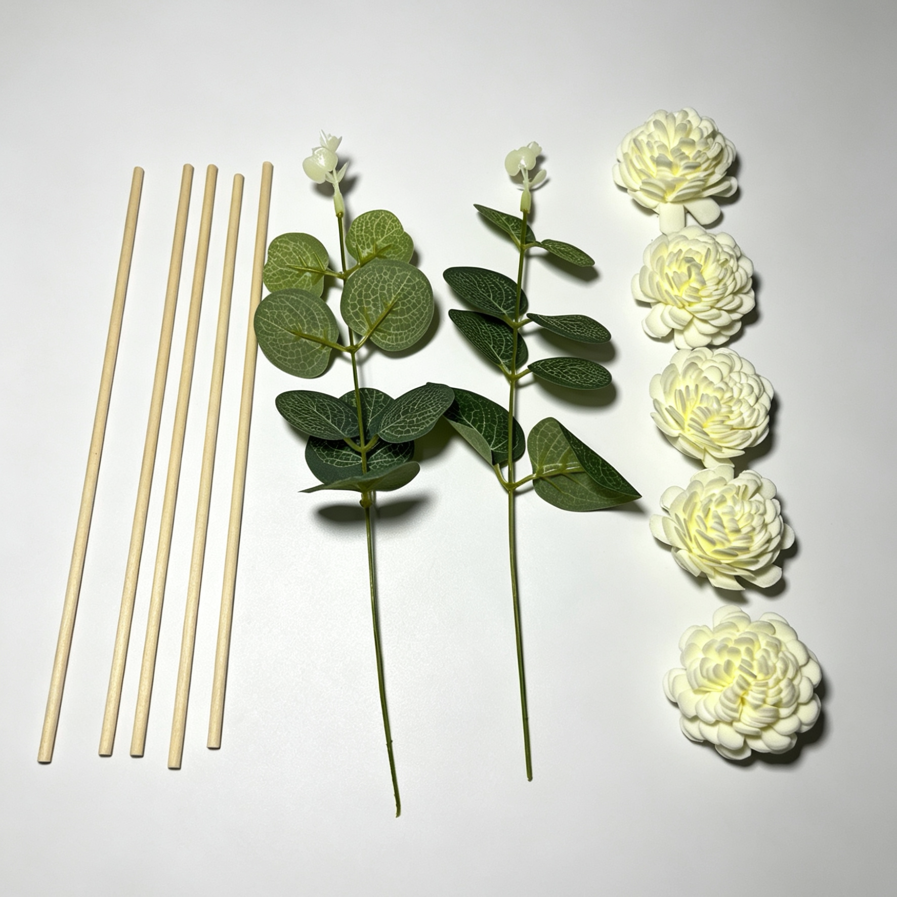 无火香薰干花摆件 尤加利叶扩香花家用卧室卫生间装饰