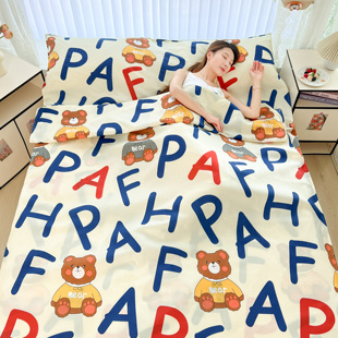 隔脏酒店睡袋旅行成人床单被罩四件套外出差便携式 卧铺非全棉纯棉