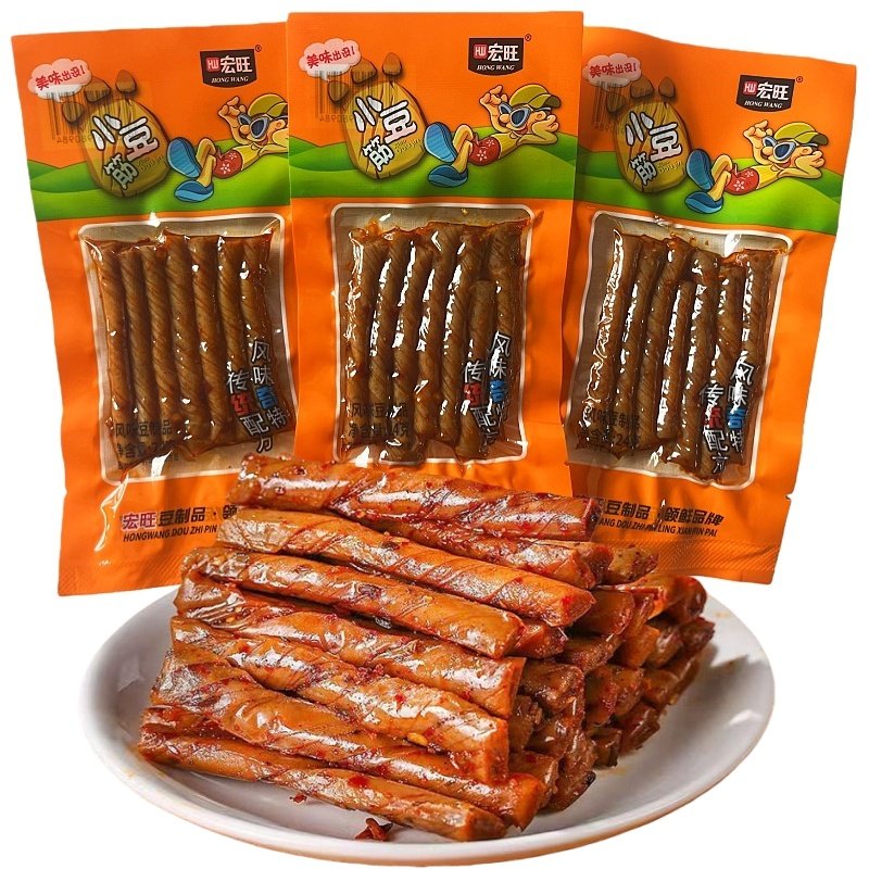 宏旺小豆筋辣条面筋即食豆制品豆卷小辣棒经典怀旧校园解馋小零食,零食/坚果/特产,面筋制品,淘宝优惠券,粉丝福利购,淘宝优惠卷