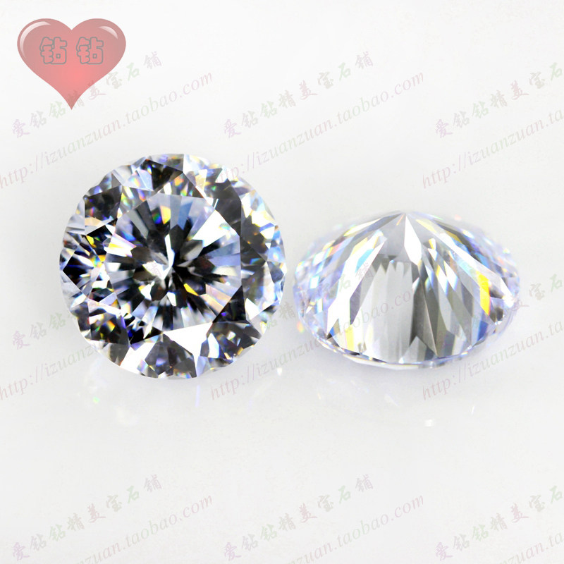 九心一花锆石裸石裸钻人造宝石仿钻cz钻饰品diy 9a