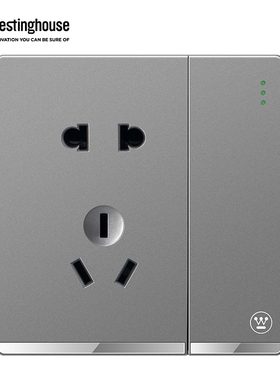 西屋(Westinghouse) 墙壁暗装86型W7开关插座面板维品系列尊爵灰