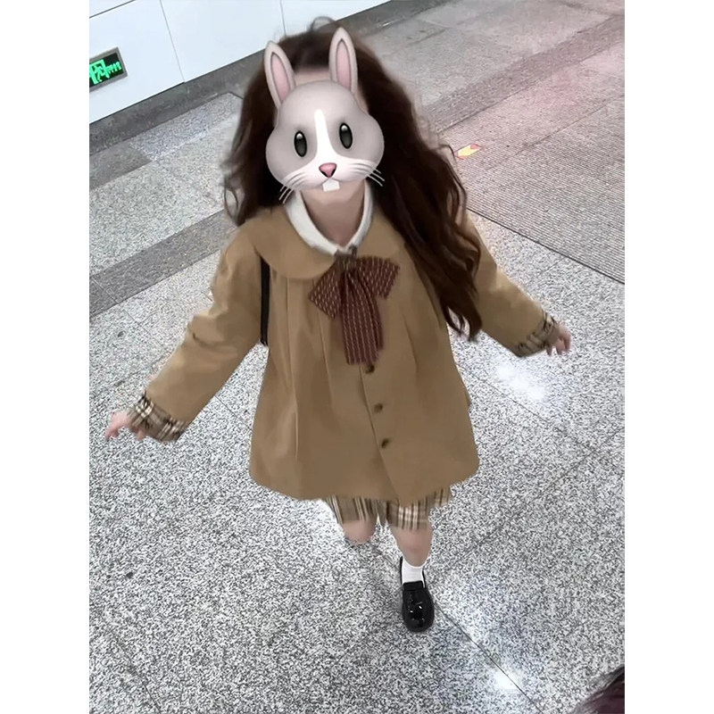 学院风娃娃领甜美外套女秋季