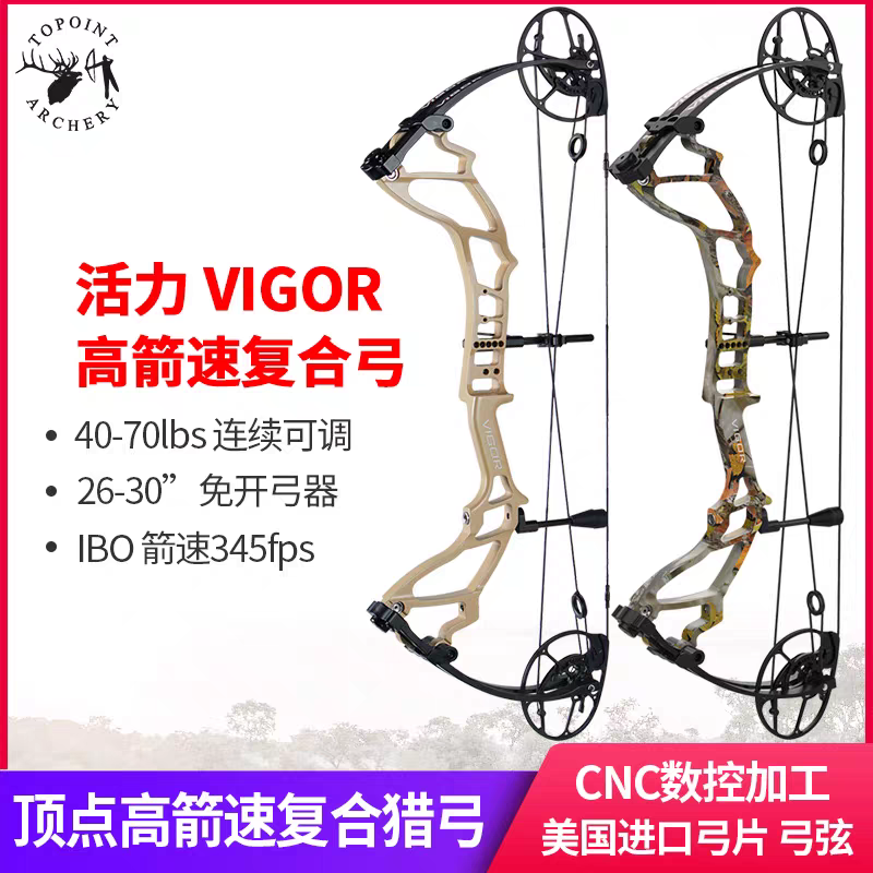 顶点 2024款 活力VIGOR 复合弓弓箭套装 高箭速猎弓 射程远