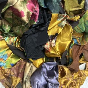 60真丝香云纱刀口布做手工直播间看价格