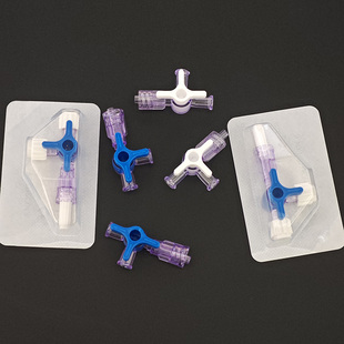 科研实验鲁尔两通三通阀考克阀塑料开关喷绘用打印机接头宝塔蓝白