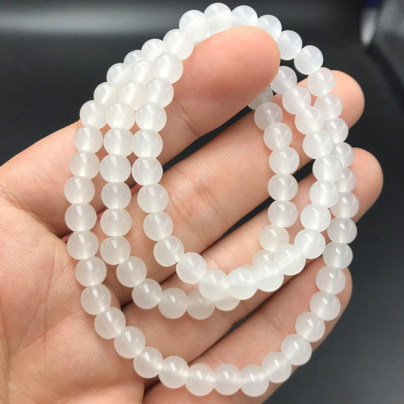 天然水晶手链女款6+mm绕三圈手链