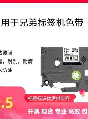 适用于PT-E100b D210 D200 300B标签机色带6 9 12mm 打印纸标签带