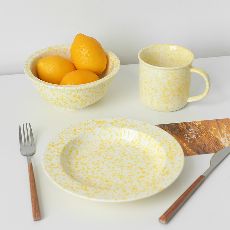 三汀 泼墨陶瓷盘ins风点心沙拉盘汤碗意面菜盘碟子早餐盘家用套装,餐饮具,盘,淘宝优惠券,粉丝福利购,淘宝优惠卷
