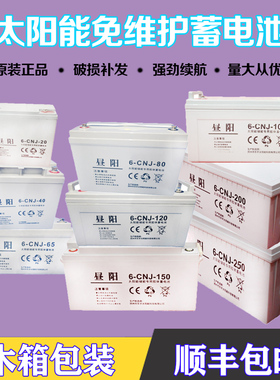 太阳能专用铅酸免维护蓄电池12V100AH家用光伏监控路灯太阳板电瓶