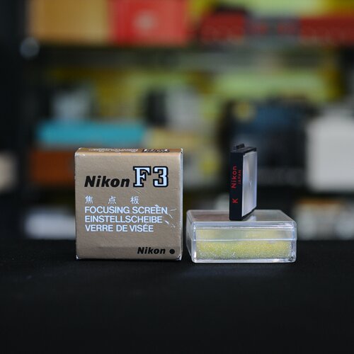 二手Nikon尼康F3系列F3 F3HP原装可更换K型裂像对焦屏产地日本