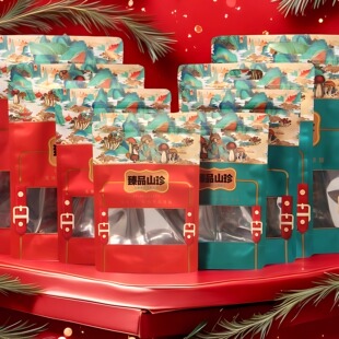 山珍包装袋香菇羊肚菌菌菇铝箔自封袋猴头菇竹荪山货通用包装袋