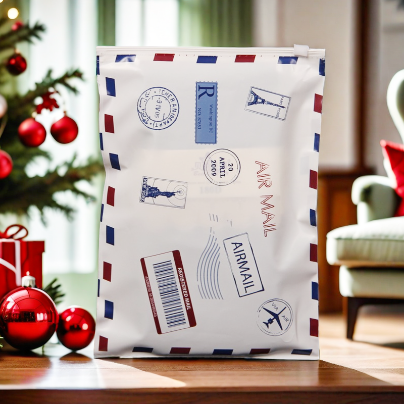 英文打底裤包装袋内裤丝巾拉链袋背心文胸童装塑料透明袋 100只