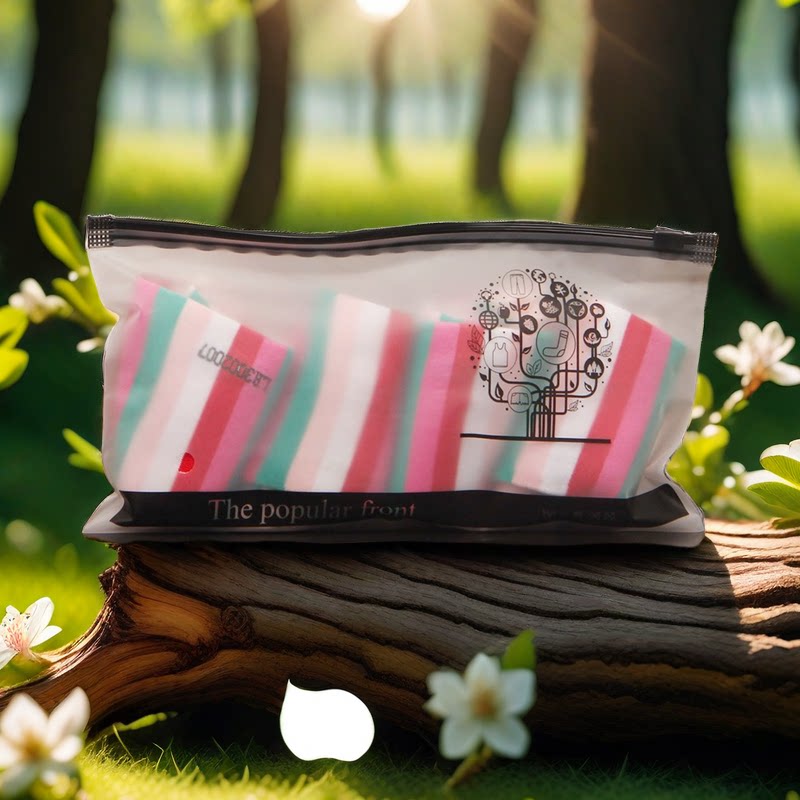 男女船袜包装袋儿童内裤袜子打底裤横拉环拉链服装拉链袋 衣服