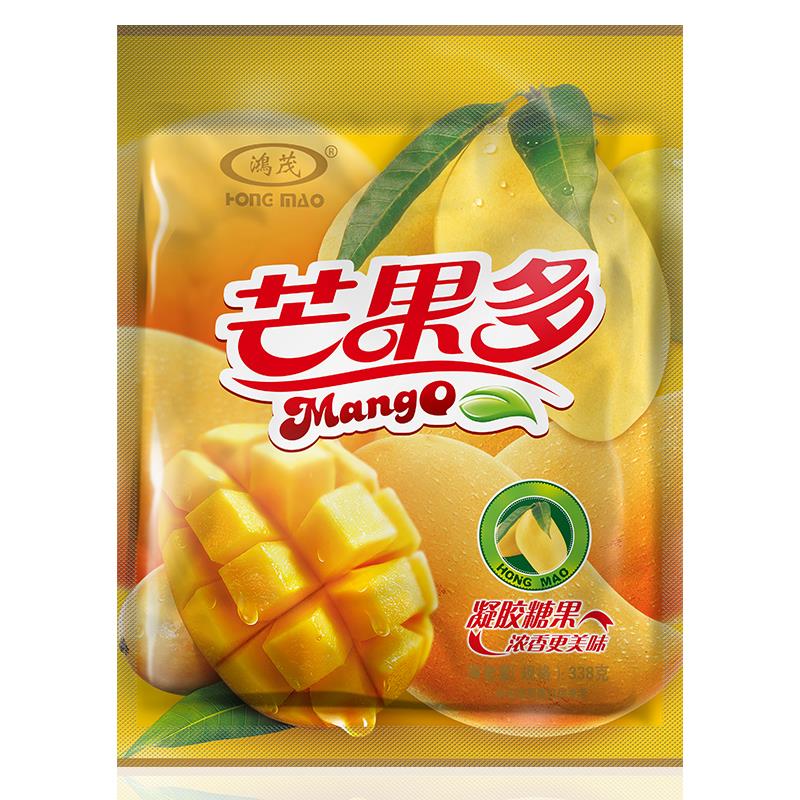 鸿茂338G 芒果多芒果爱芒果味软糖 休闲食品 拍二袋 包邮厂家直销