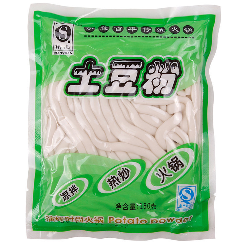 橋山土豆粉180g火鍋粉條新式酸辣粉整箱180g*50袋包郵