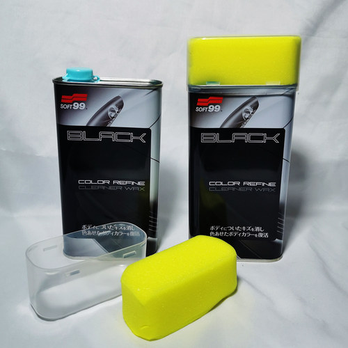 黑色汽车蜡SOFT99还原蜡去污蜡