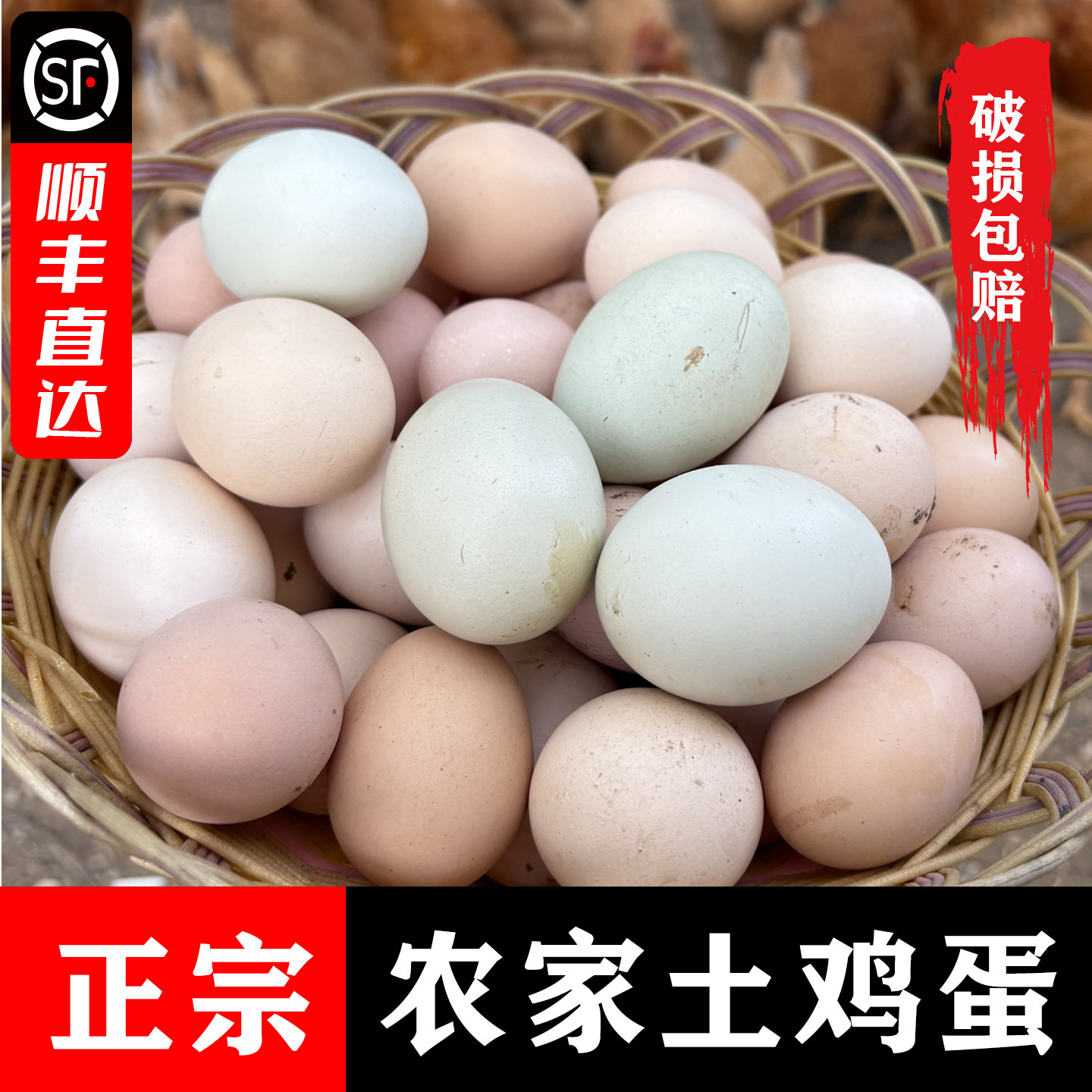 枣阳正宗农家新鲜土鸡蛋月子宝宝鸡蛋