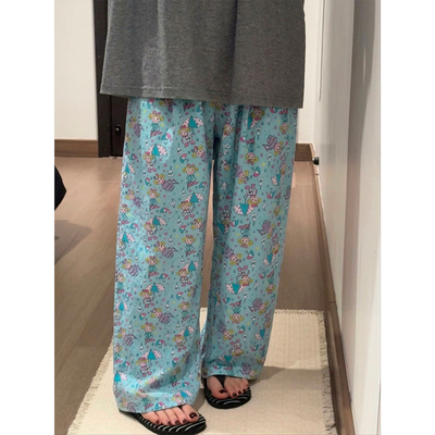 日系可爱印花夏季软糯家居裤女