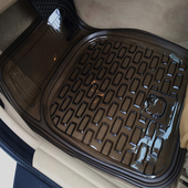 汽车透明脚垫防滑通用加厚环保塑料pvc软胶防水乳胶地垫防冻单片