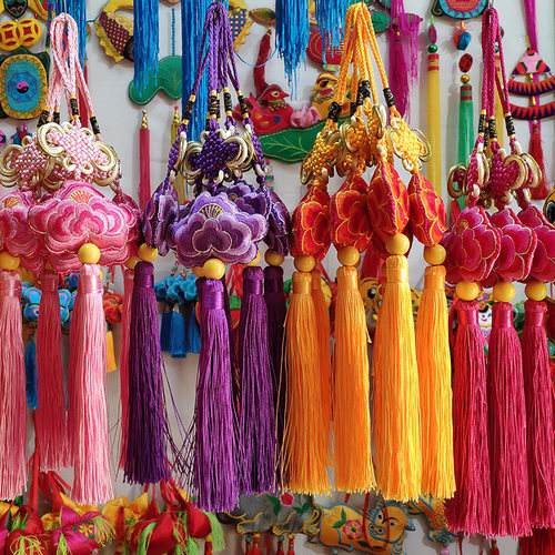 牡丹汽车特色民间纯手庆阳香包