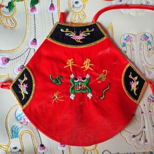 包邮婴幼儿新生儿刺绣五毒肚兜男女宝宝护肚围庆阳香包民间手工艺