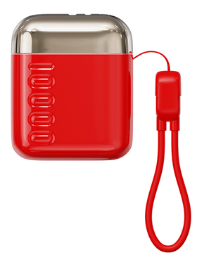 幻响（i-mu）3C认证幻响S16充电宝自带线10000毫安移动电源红色