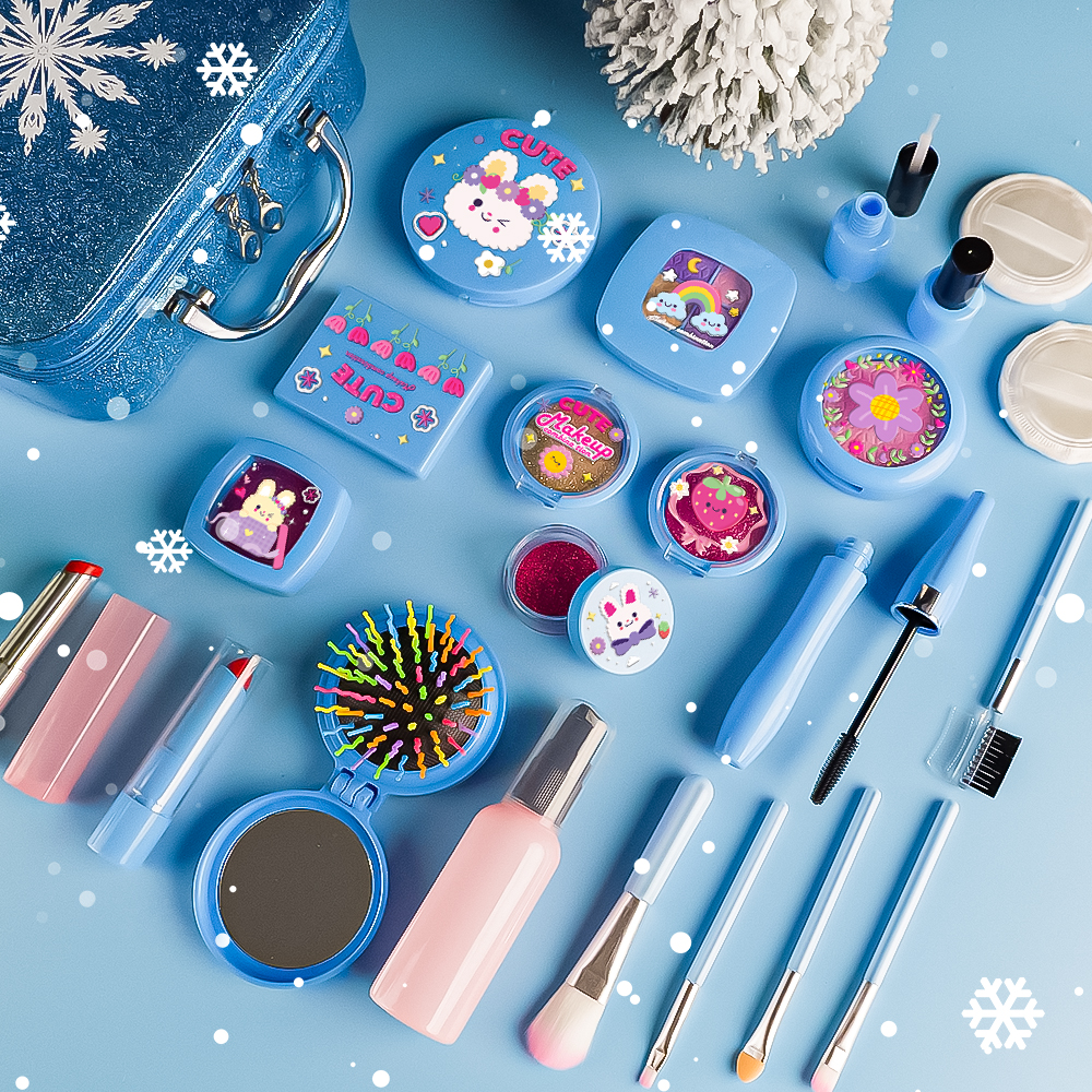 儿童仿真化妆玩具装无毒仿真化妆品过家家彩妆盒生日礼物不出染料