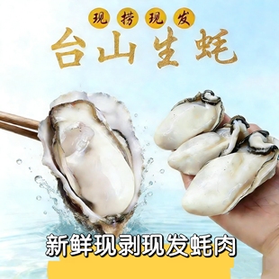 广东台山生蚝白蚝鲜活当天现剥蚝肉去壳海蚝牡蛎海味特产海鲜500g