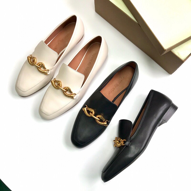 英伦软底流苏马街扣平底乐福鞋平跟圆头牛皮套脚中口女白单鞋包邮