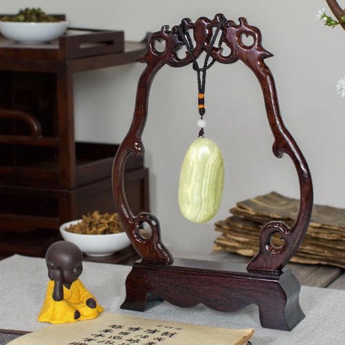 红木吊玉架玉器吊坠展示架首饰架
