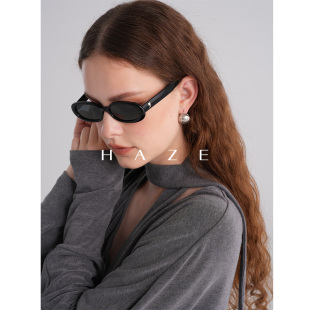 Haze禾枝 弧形轮廓设计感百搭耳饰 小银弧