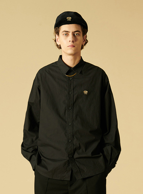 OREM ONE(SCRM)20AW衬衫男秋款休闲国潮衬衣男纯棉宽松潮流长袖