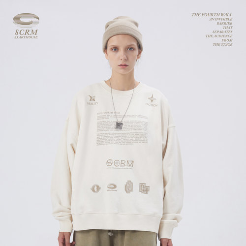 scrm19aw卫衣男秋冬国潮ins套头