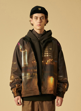 SCRM 2021年秋冬加厚外套夹克外套男冬季春秋双面外穿大码夹克男