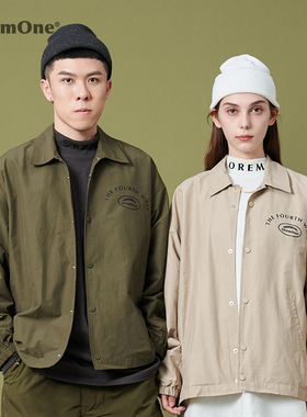 OREM ONE风衣外套春秋2021年新款短外套宽松夹克潮牌早秋刺绣上衣