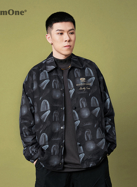 OREM ONE夹克男春秋2021新款休闲夹克男潮牌外套男潮ins长袖宽松
