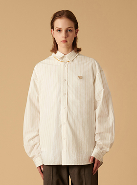 OREM ONE(SCRM)20AW衬衣男秋款刺绣休闲国潮衬衫男纯棉宽松潮流