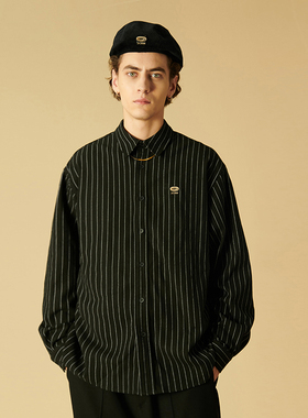 OREM ONE(SCRM)20AW衬衣男秋款休闲国潮衬衫男纯棉宽松潮流长袖