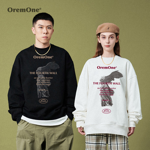 orem春秋情侣国潮ins套头卫衣