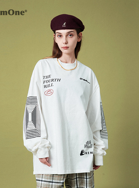 OREM ONE卫衣男春秋圆领宽松潮牌新款休闲国潮卫衣情侣上衣套头