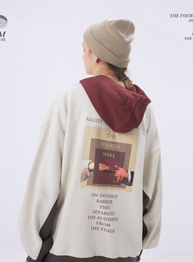 OREM ONE SCRM卫衣男连帽春秋情侣卫衣男潮ins新款套头男外套宽松