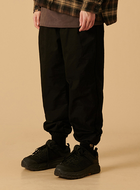 SCRM 20AW 双摺工装束脚裤 宽松百搭休闲潮流复古OREM束脚长裤