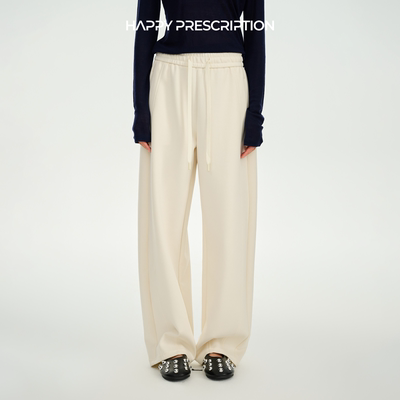 Happy Prescription 快乐药方莫代尔棉松紧腰弯刀休闲裤