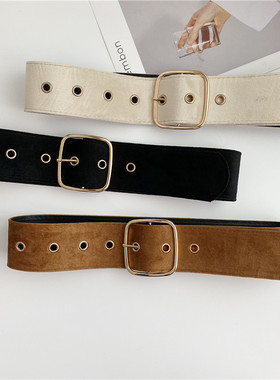 韩版腰带腰封女外搭装饰百搭束腰配裙子大衣毛衣宽皮带复古时尚潮