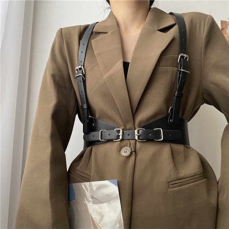 嘻哈朋克潮流连衣裙衬衫装饰腰带