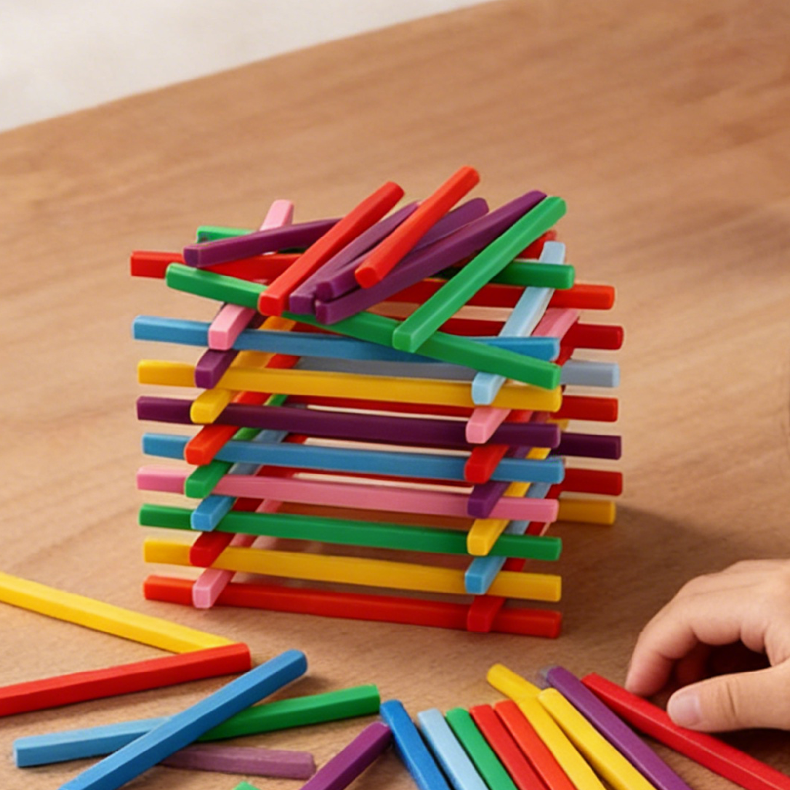 彩色积木硅胶数数棒数学启蒙